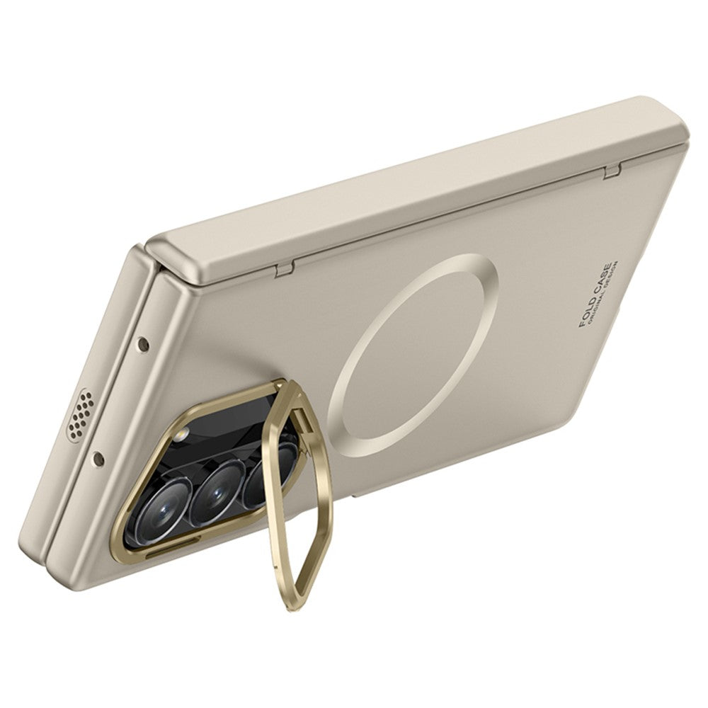 Samsung Galaxy Z Fold6 5G-magnetisk skal, hårdt PC-mobilskal med HD-hærdet glasfilm og støtte