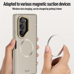 Samsung Galaxy Z Fold6 5G-magnetisk skal, hårdt PC-mobilskal med HD-hærdet glasfilm og støtte