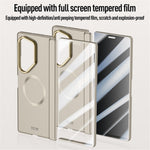 Samsung Galaxy Z Fold6 5G-magnetisk skal, hårdt PC-mobilskal med HD-hærdet glasfilm og støtte