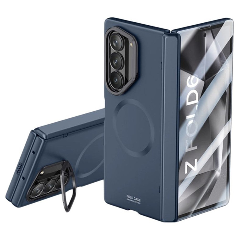 Samsung Galaxy Z Fold6 5G-magnetisk skal, hårdt PC-mobilskal med HD-hærdet glasfilm og støtte