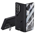 Samsung Galaxy Z Fold6 5G-magnetisk skal, hårdt PC-mobilskal med HD-hærdet glasfilm og støtte