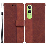 OnePlus Nord CE4 Lite 5G / Oppo K12x 5G (Kina) etui i PU-læder med geometrisk print og tegnebogsfunktion