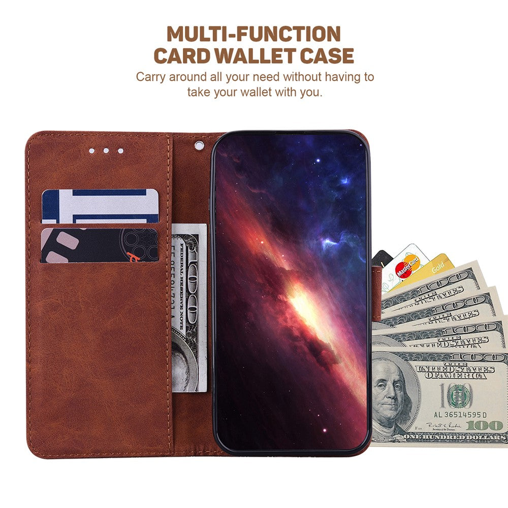 OnePlus Nord CE4 Lite 5G / Oppo K12x 5G (Kina) etui i PU-læder med geometrisk print og tegnebogsfunktion