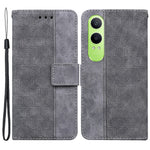 OnePlus Nord CE4 Lite 5G / Oppo K12x 5G (Kina) etui i PU-læder med geometrisk print og tegnebogsfunktion