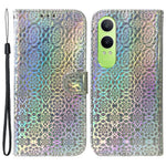 OnePlus Nord CE4 Lite 5G / Oppo K12x 5G (Kina) skal, bländande blommigt fallskyddande läderfodral