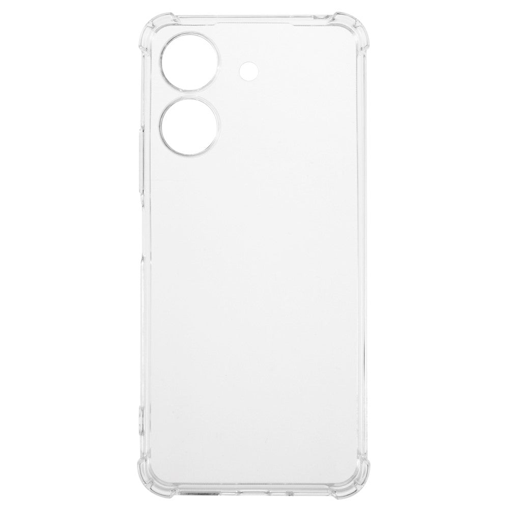 Xiaomi Redmi 13C 4G / Poco C65 4G TPU-fodral Förstärkt Fyra Hörn Genomskinligt mobilskal