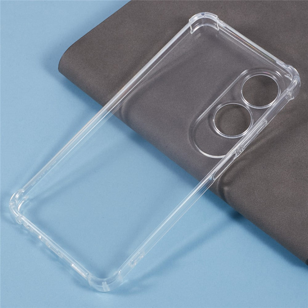 For Oppo A60 4G Phone Case Enhanced Four Corner Clear TPU Cover