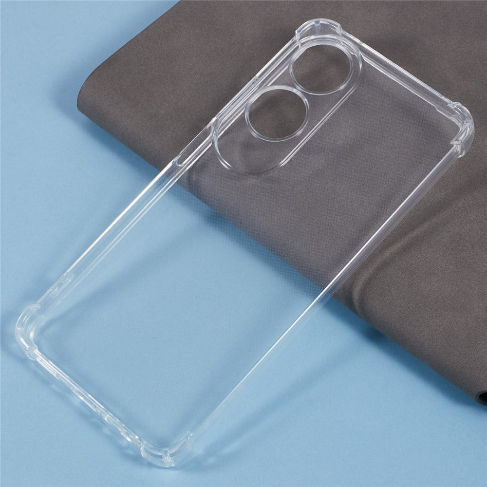 For Oppo A60 4G Phone Case Enhanced Four Corner Clear TPU Cover