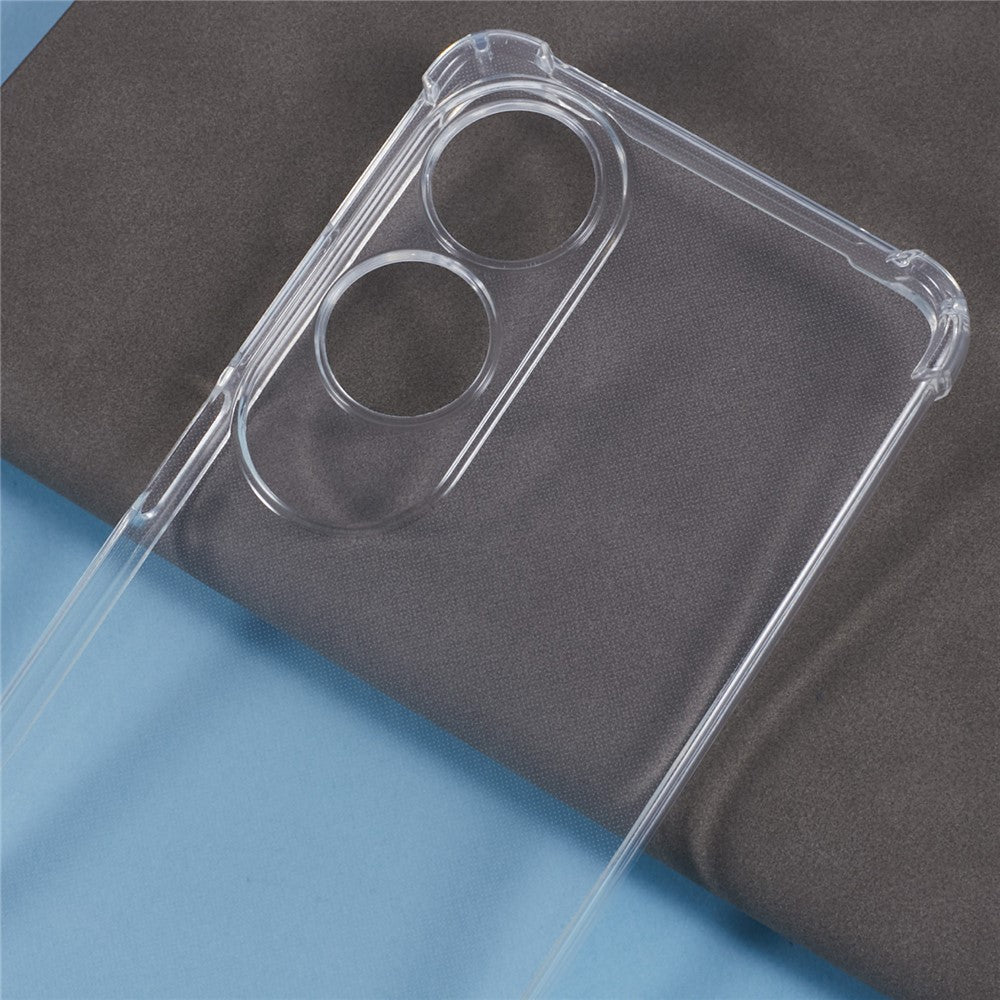 For Oppo A60 4G Phone Case Enhanced Four Corner Clear TPU Cover