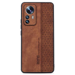 AZNS Fallskyddande mobilskal för Xiaomi 12 Lite 5G, snyggt mönsterpräglat PU-läder + TPU-mobilskyddsskal