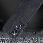 AZNS Fallskyddande mobilskal för Xiaomi 12 Lite 5G, snyggt mönsterpräglat PU-läder + TPU-mobilskyddsskal