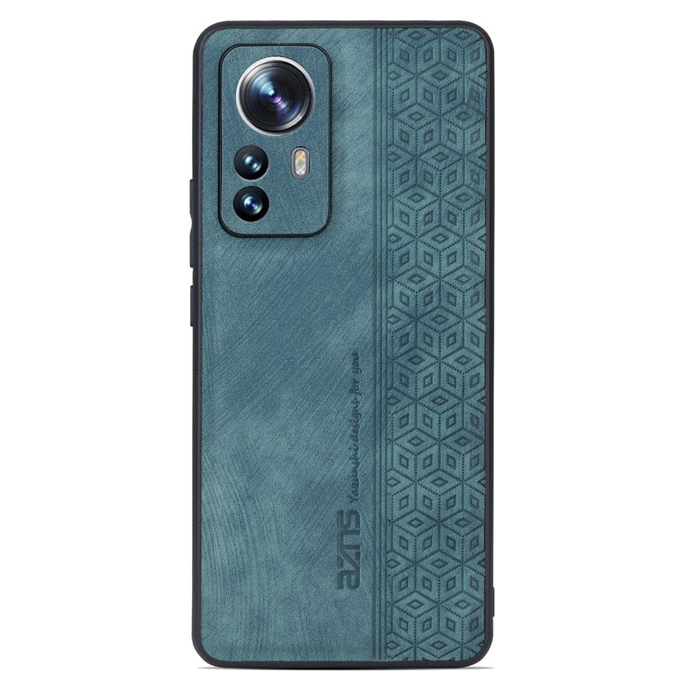 AZNS Fallskyddande mobilskal för Xiaomi 12 Lite 5G, snyggt mönsterpräglat PU-läder + TPU-mobilskyddsskal