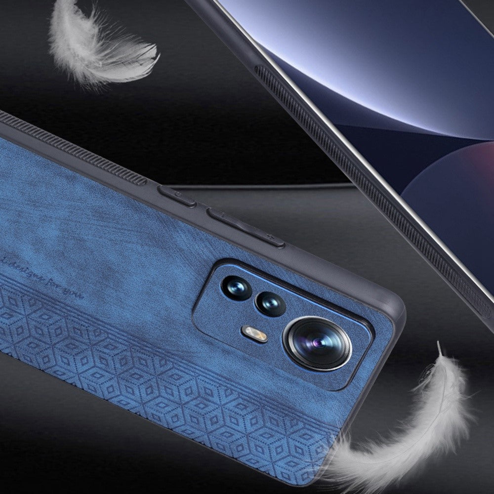AZNS För Xiaomi 12 Pro 5G / 12S Pro 5G / 12 Pro (Dimensity) 5G Stoppsäkert mobilskal Präglat Mönster PU-läderbelagt TPU mobilskal