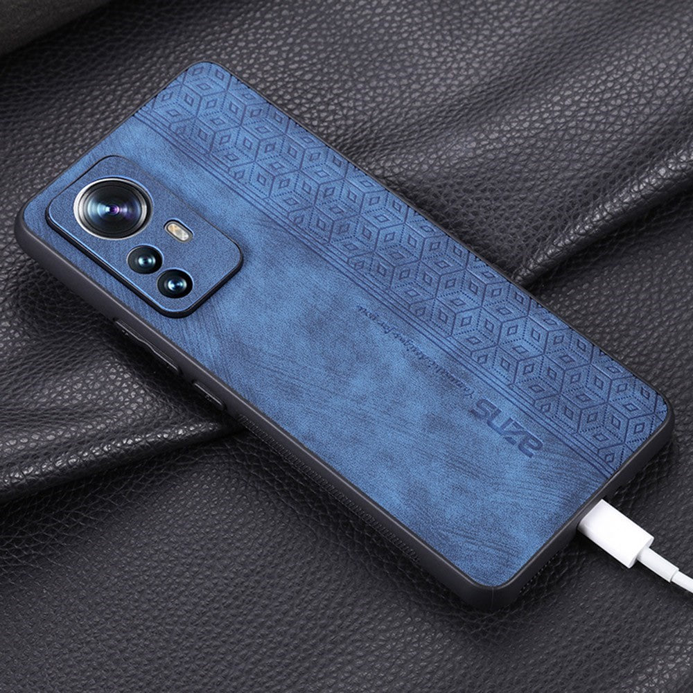 AZNS För Xiaomi 12 Pro 5G / 12S Pro 5G / 12 Pro (Dimensity) 5G Stoppsäkert mobilskal Präglat Mönster PU-läderbelagt TPU mobilskal