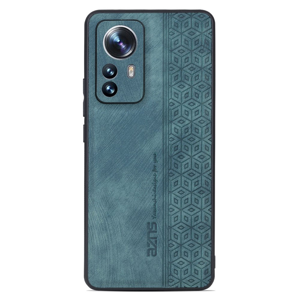 AZNS För Xiaomi 12 Pro 5G / 12S Pro 5G / 12 Pro (Dimensity) 5G Stoppsäkert mobilskal Präglat Mönster PU-läderbelagt TPU mobilskal