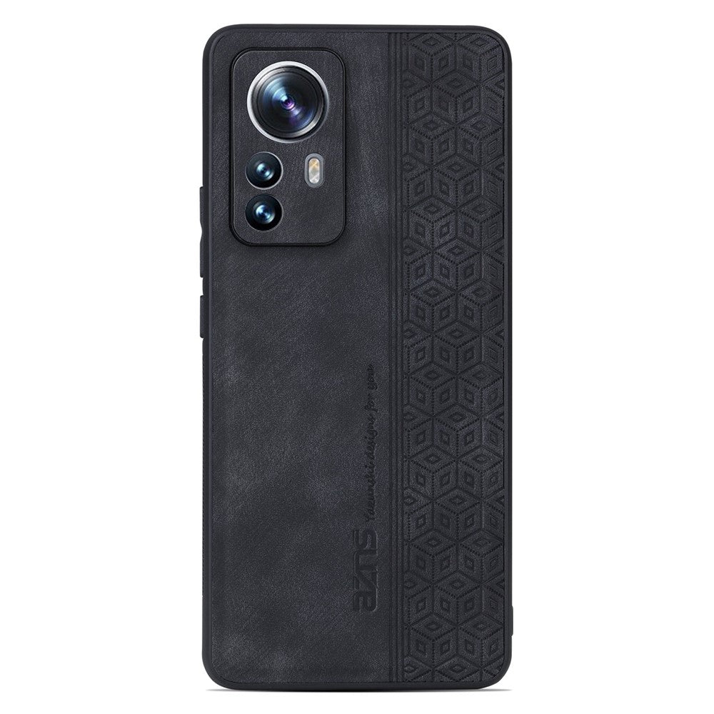 AZNS För Xiaomi 12 Pro 5G / 12S Pro 5G / 12 Pro (Dimensity) 5G Stoppsäkert mobilskal Präglat Mönster PU-läderbelagt TPU mobilskal