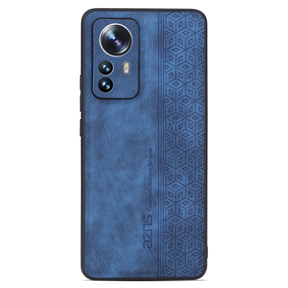 AZNS För Xiaomi 12 Pro 5G / 12S Pro 5G / 12 Pro (Dimensity) 5G Stoppsäkert mobilskal Präglat Mönster PU-läderbelagt TPU mobilskal