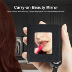 For Samsung Galaxy Z Flip5 5G Case Folding Mirror PU Leather+PC Tote Phone Cover with Back Film
