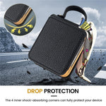 For Samsung Galaxy Z Flip5 5G Case Folding Mirror PU Leather+PC Tote Phone Cover with Back Film