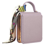 For Samsung Galaxy Z Flip5 5G Case Folding Mirror PU Leather+PC Tote Phone Cover with Back Film