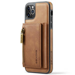 DG.MING M5 Series For iPhone 11 Pro Case Detachable Magnetic Leather Phone Cover with Card Slots