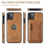 DG.MING M5 Series For iPhone 11 Pro Case Detachable Magnetic Leather Phone Cover with Card Slots
