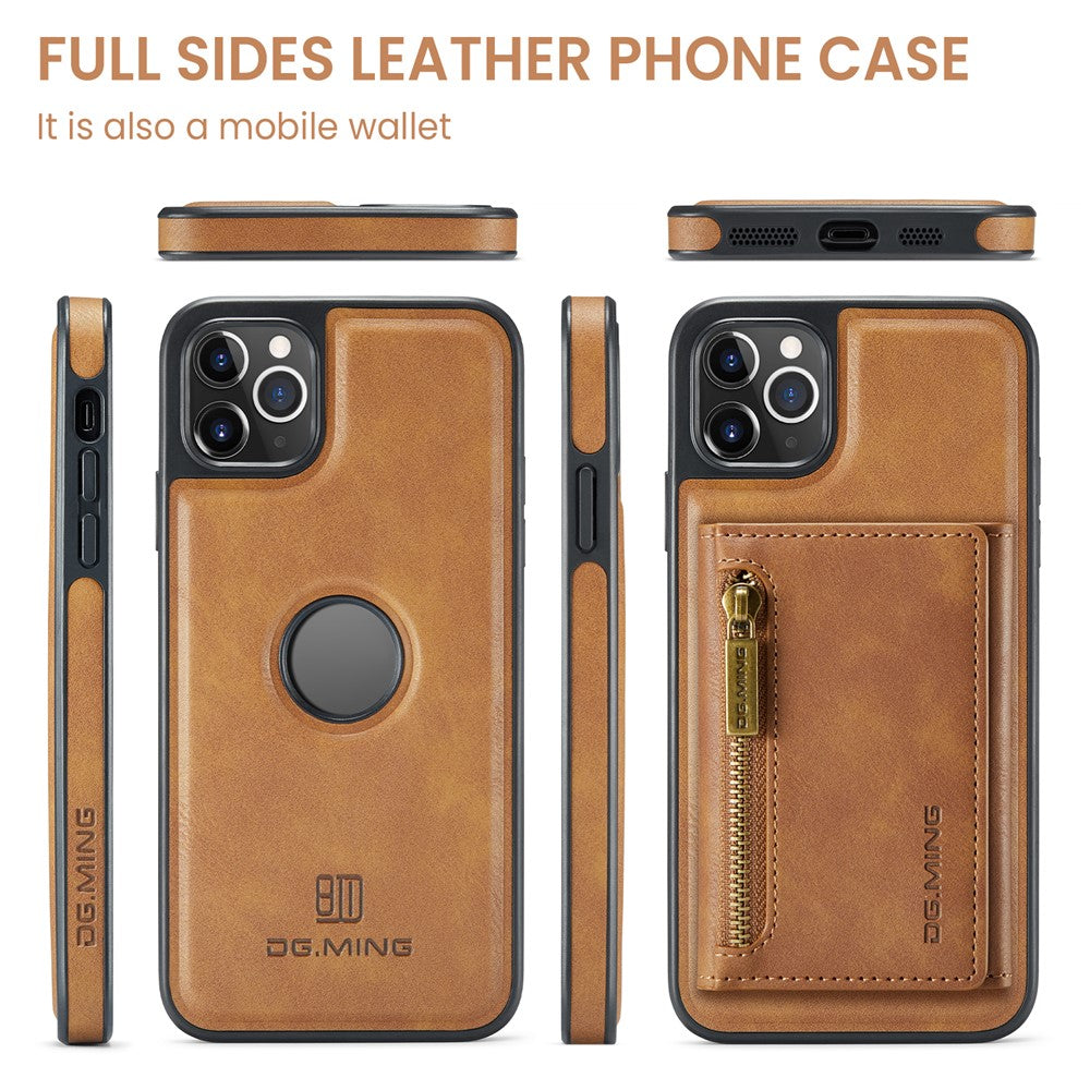 DG.MING M5 Series For iPhone 11 Pro Case Detachable Magnetic Leather Phone Cover with Card Slots