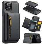 DG.MING M5 Series For iPhone 11 Pro Case Detachable Magnetic Leather Phone Cover with Card Slots