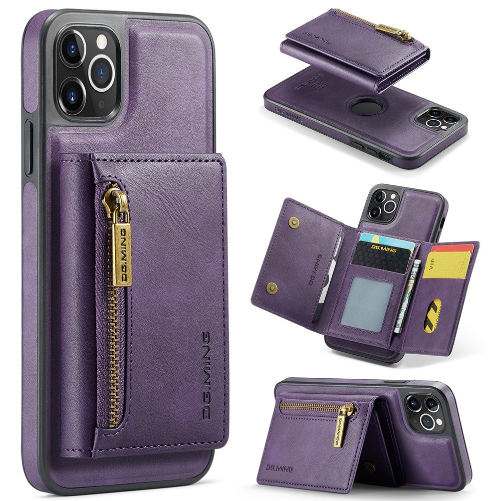 DG.MING M5 Series For iPhone 11 Pro Case Detachable Magnetic Leather Phone Cover with Card Slots