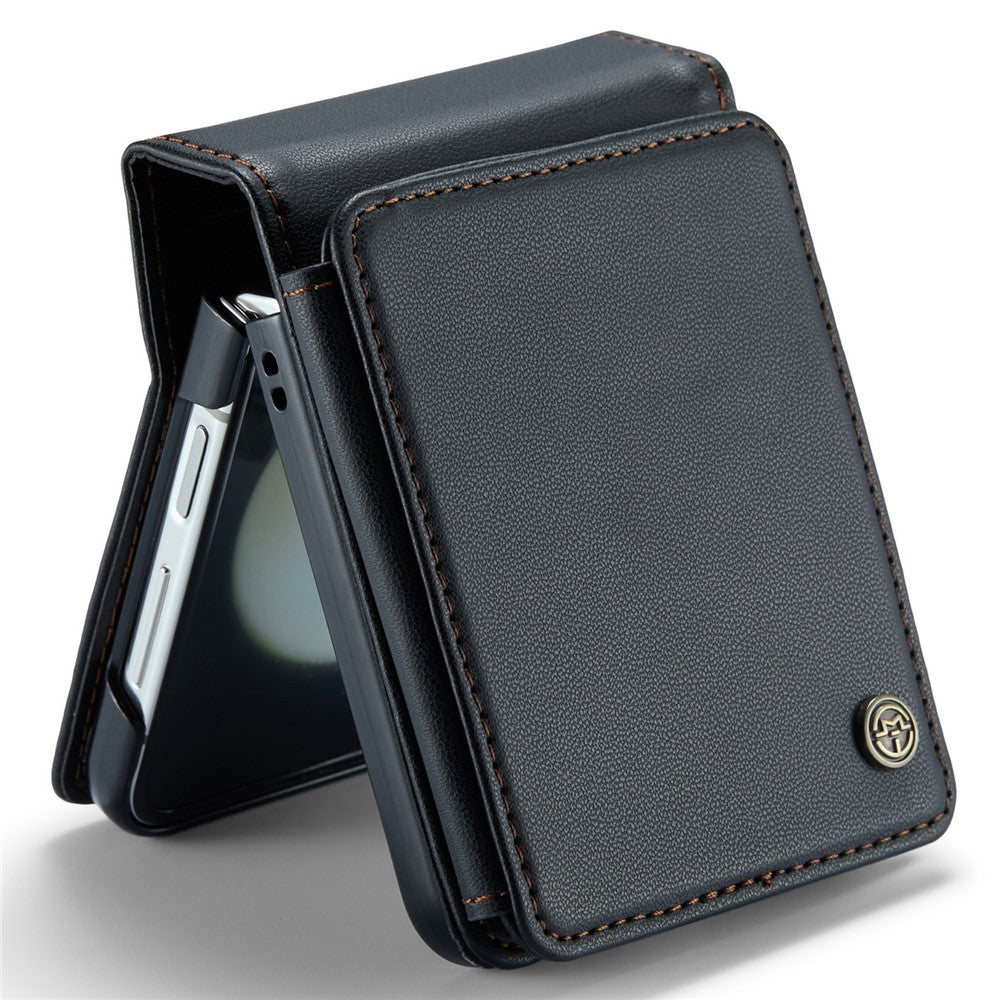 For Samsung Galaxy Z Flip7 FE 5G / Z Flip6 5G Phone Case CASEME C22 Leather Back Cover with RFID Blocking Card Slots