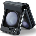 For Samsung Galaxy Z Flip7 FE 5G / Z Flip6 5G Phone Case CASEME C22 Leather Back Cover with RFID Blocking Card Slots