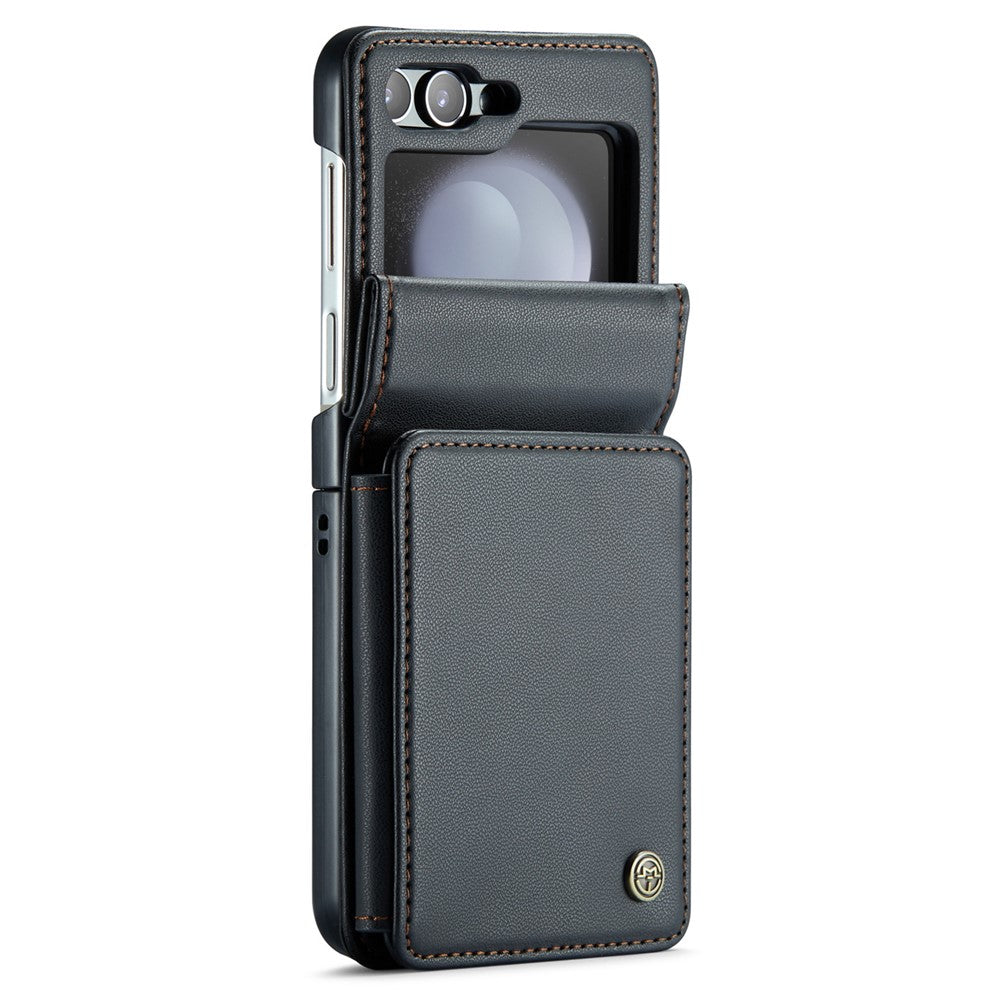 For Samsung Galaxy Z Flip7 FE 5G / Z Flip6 5G Phone Case CASEME C22 Leather Back Cover with RFID Blocking Card Slots