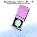 For Samsung Galaxy Z Flip7 FE 5G / Z Flip6 5G Easy Folding Phone Case PC+PU Leather Phone Shell