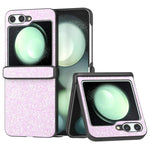 For Samsung Galaxy Z Flip7 FE 5G / Z Flip6 5G Easy Folding Phone Case PC+PU Leather Phone Shell