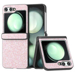For Samsung Galaxy Z Flip7 FE 5G / Z Flip6 5G Easy Folding Phone Case PC+PU Leather Phone Shell
