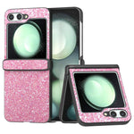 For Samsung Galaxy Z Flip7 FE 5G / Z Flip6 5G Easy Folding Phone Case PC+PU Leather Phone Shell