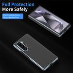 For Samsung Galaxy Z Fold5 5G Case Electroplating Lens Carbon Fiber Texture PC Phone Cover