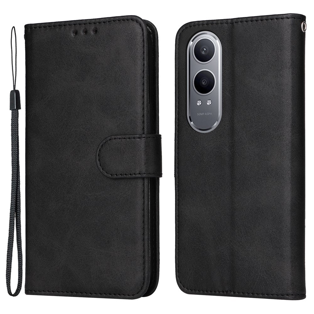OnePlus Nord CE4 Lite 5G / Oppo K12x 5G (Kina) fodral med kalvstruktur i läder