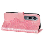 For OnePlus Nord CE4 Lite 5G / Oppo K12x 5G (China) Case Floral Pattern PU Leather Wallet Stand Phone Cover