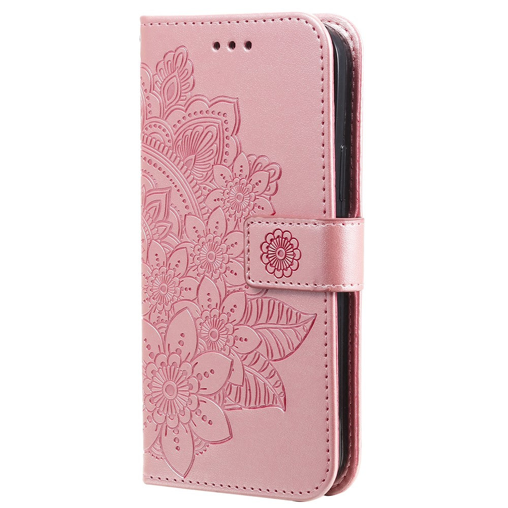 For OnePlus Nord CE4 Lite 5G / Oppo K12x 5G (China) Case Floral Pattern PU Leather Wallet Stand Phone Cover