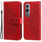 For OnePlus Nord CE4 Lite 5G / Oppo K12x 5G (China) Case Floral Pattern PU Leather Wallet Stand Phone Cover