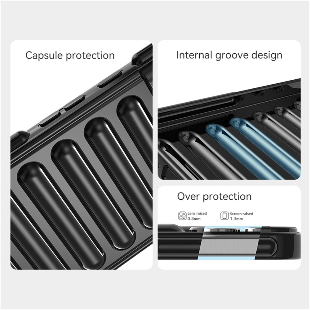 Kapsel Serie Telefoncover til Samsung Galaxy S24 FE Ridsefast TPU Telefoncover