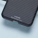 X-LEVEL For Xiaomi 14 Case Hard PC Light Protective Cover Carbon Fiber Texture