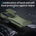 Til Samsung Galaxy A54 5G cover TPU+PC telefoncover med skydelinsbeskyttelsesdesign