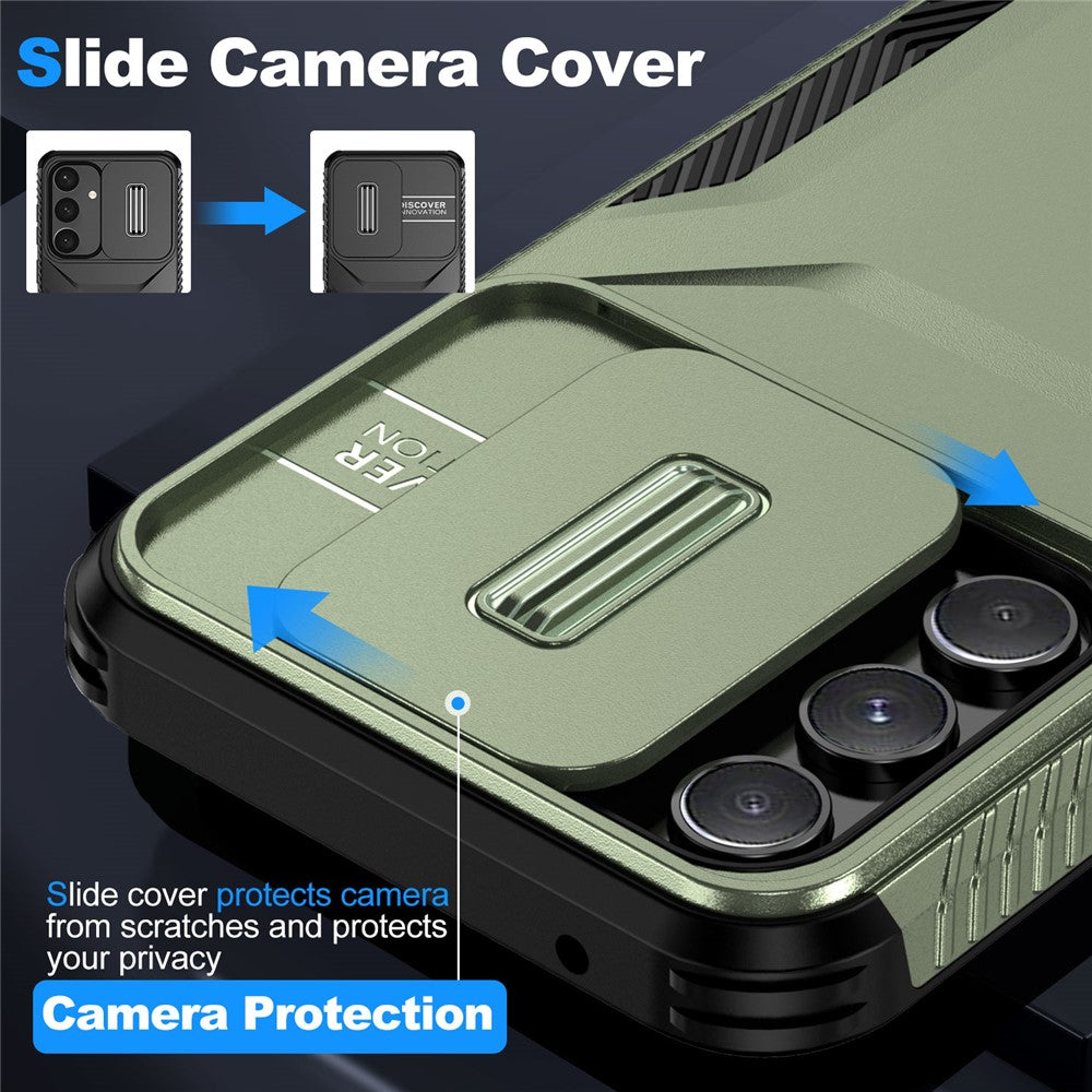 Til Samsung Galaxy A54 5G cover TPU+PC telefoncover med skydelinsbeskyttelsesdesign