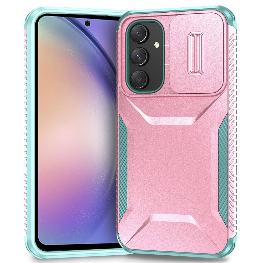Til Samsung Galaxy A54 5G cover TPU+PC telefoncover med skydelinsbeskyttelsesdesign