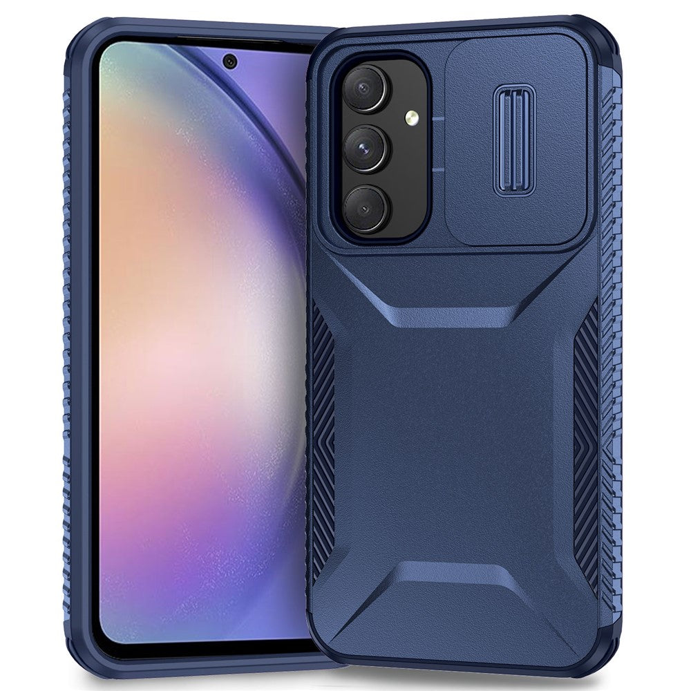 Til Samsung Galaxy A54 5G cover TPU+PC telefoncover med skydelinsbeskyttelsesdesign