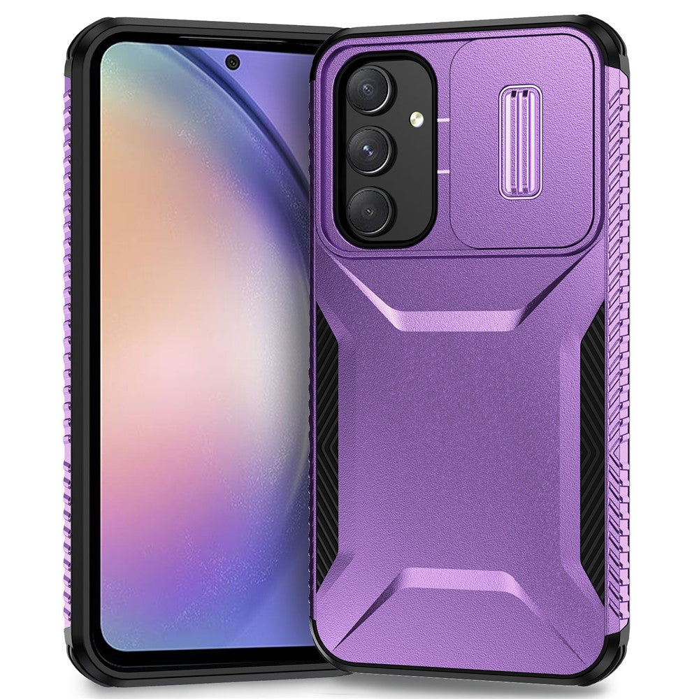 Til Samsung Galaxy A54 5G cover TPU+PC telefoncover med skydelinsbeskyttelsesdesign