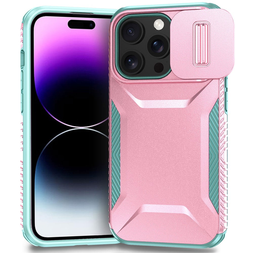 For iPhone 14 Pro Max Case Shockproof TPU+PC Camera Protection Phone Cover