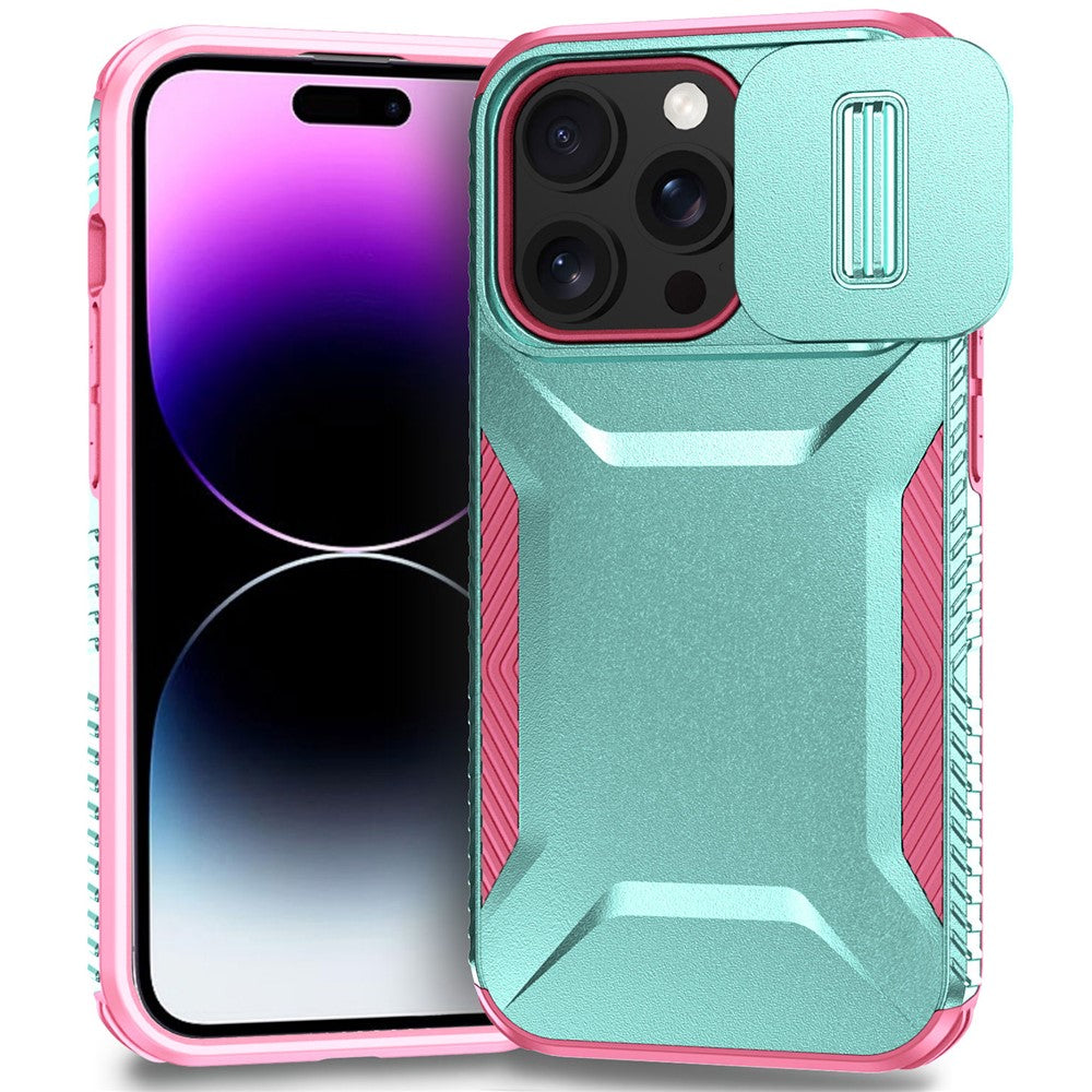 For iPhone 14 Pro Max Case Shockproof TPU+PC Camera Protection Phone Cover